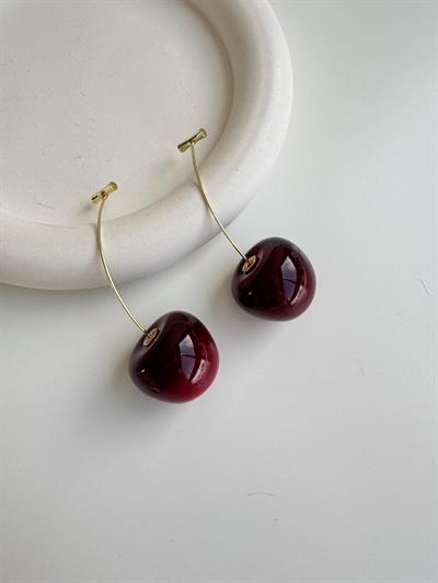 Altın Kaplama Kiraz Küpe