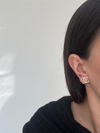 Altın Kaplama Marka Model Gold Taşlı Küpe