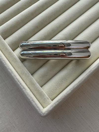 Altın Kaplama Metal Otomatik İkili Toka (Silver)