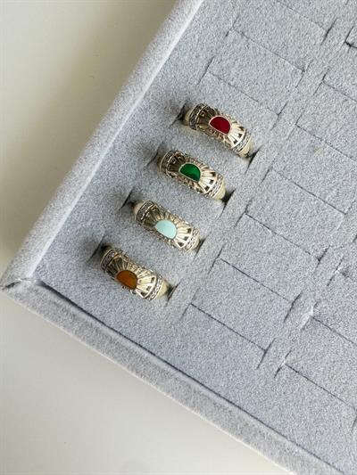 Altın Kaplama Otantik Yüzük (Turuncu)