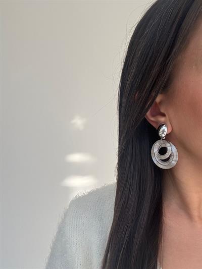 Altın Kaplama Silver Helezon Küpe