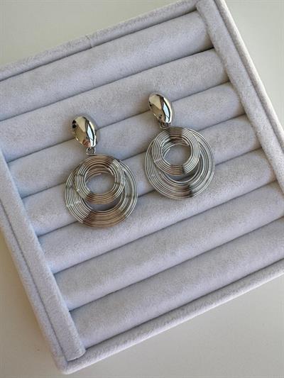 Altın Kaplama Silver Helezon Küpe