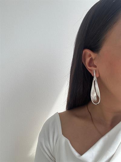 Altın Kaplama Silver Tasarım Küpe