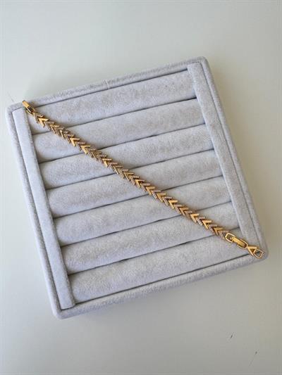 Altın Kaplama Taşlı Rose V Bileklik