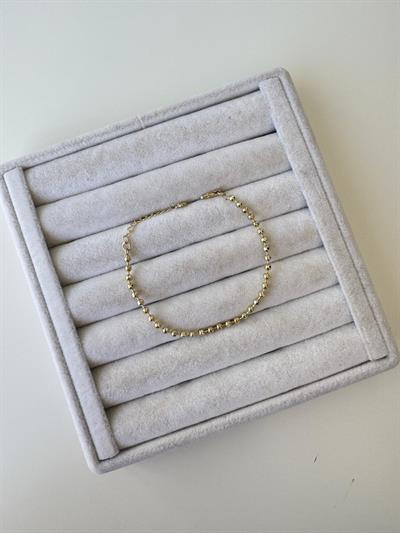 Altın Kaplama Topçuklu Bileklik