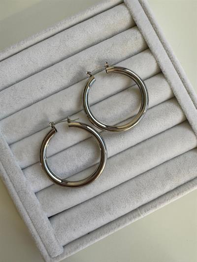 Bijuteri Silver Halka Küpe 