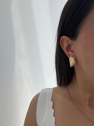 Çelik Deniz Kabuğu Küpe