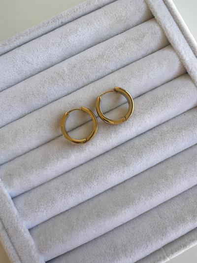 Çelik Dokulu Halka Küpe