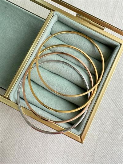 Çelik Dörtlü Ajda Bilezik Mix İnce (65 MM)