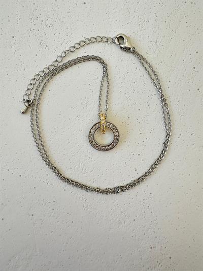 Çelik Geçme Halkalı Kolye