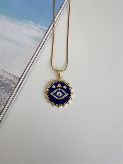 Çelik Göz Detaylı Kolye