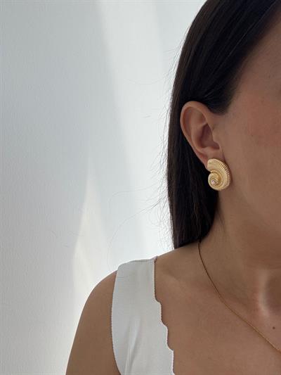 Çelik İncili Helezon Küpe