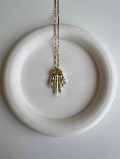 Çelik Marka Model Taşlı Kolye