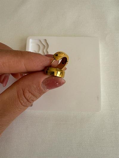 Çelik Minimal Halka Küpe