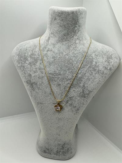 Çelik Taşlı Yıldız Kolye