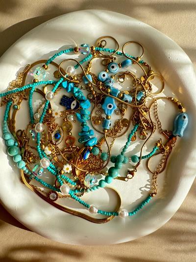 Çelik Yuvarlak Taşlı Halhal