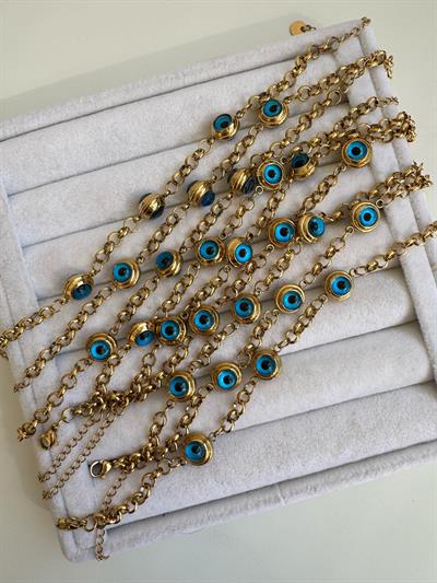 Çelik Nazarlı Bileklik