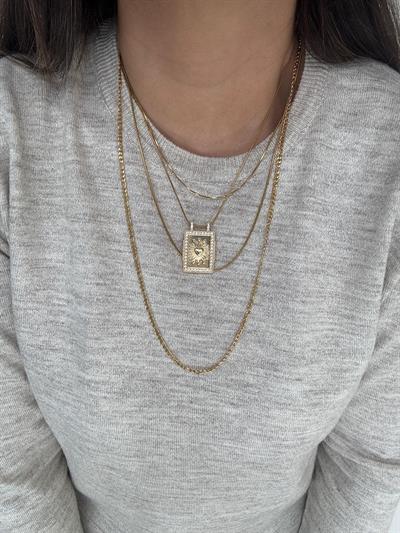 Çelik Zincir Kolye (60 cm)