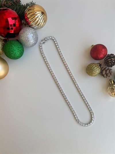 Döküm Su Yolu Kolye (Silver)