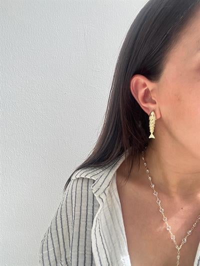 Hareketli Balık Küpe