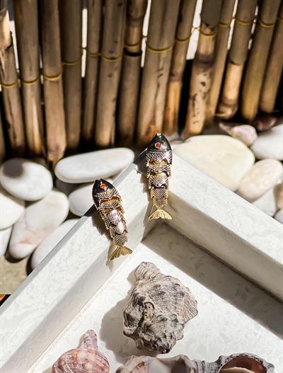 Hareketli Balık Küpe