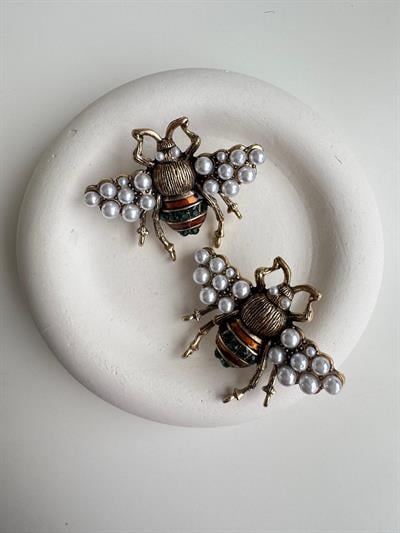 İnci Detaylı Tasarım Arı Küpe