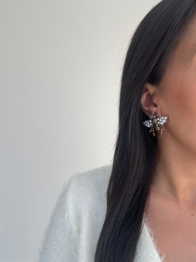 İnci Detaylı Tasarım Arı Küpe