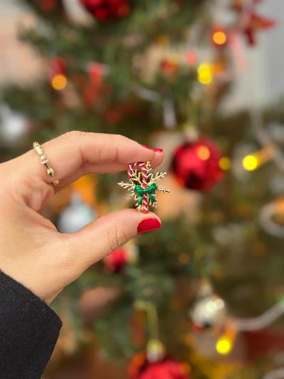 Kar Taneli Kırmızı Baston