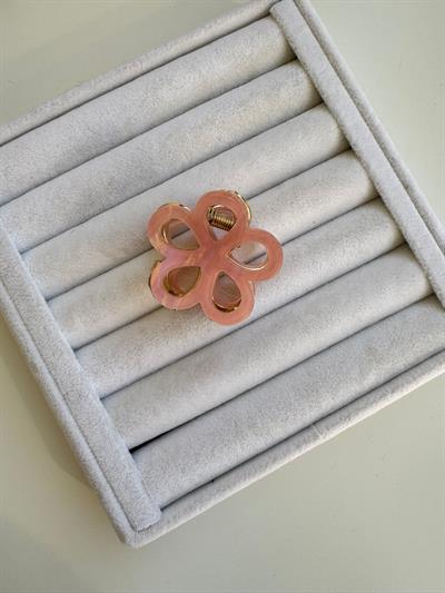 Kemik Çiçek Mandal Toka Pembe