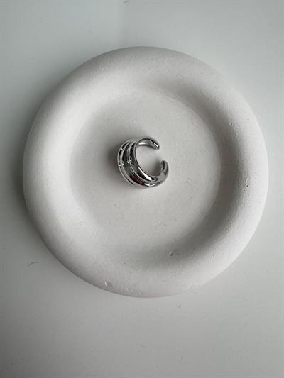 Silver Taşlı Kıkırdak Küpe