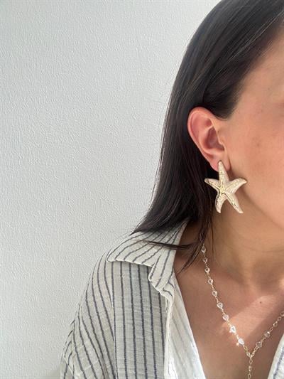 Marka Kum Beji Deniz Yıldızı Küpe