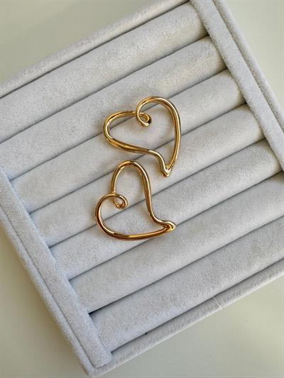 Marka Model Gold Kalp Küpe