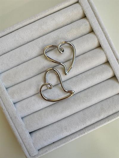 Marka Model Silver Kalp Küpe