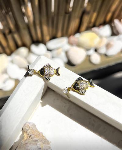 Minimal Balık Küpe