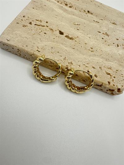 Özel Seri 14k Burgu Halka Küpe 