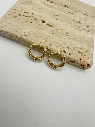 Özel Seri 14k Burgu Halka Küpe 