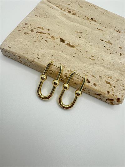 Özel Seri 14k Marka Model Oval Küpe