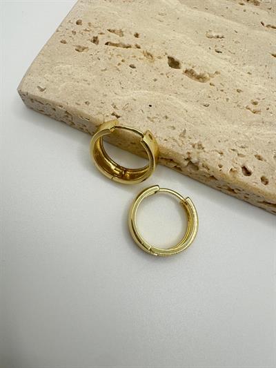 Özel Seri 14k Oval Halka Küpe