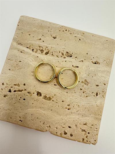 Özel Seri 14k Oval Halka Küpe