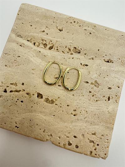 Özel Seri 14k Oval Küpe