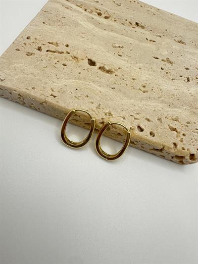 Özel Seri 14k Oval Küpe