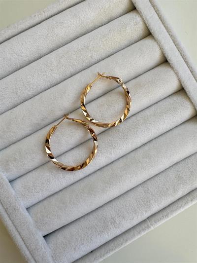 Özel Seri Burgu Halka Küpe (Orta boy)