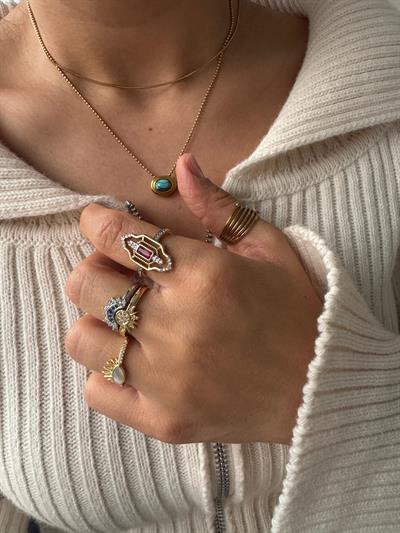 Özel Seri İkili Kullanımlı Marka Taşlı Yüzük