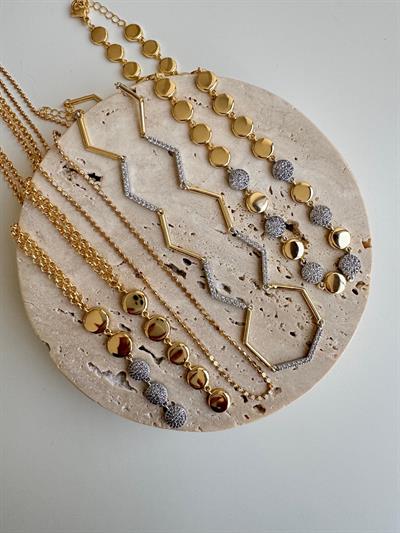 Altın Kaplama Kuyumcu Model Kolye