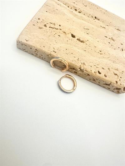 Özel Seri Mini Boy Taşlı Halka Küpe