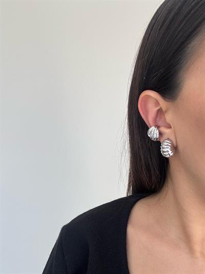 Özel Seri Silver Bombeli Küpe