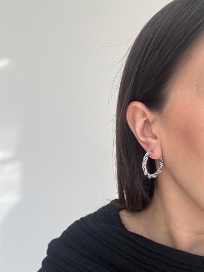 Özel Seri Silver Burgu Küpe