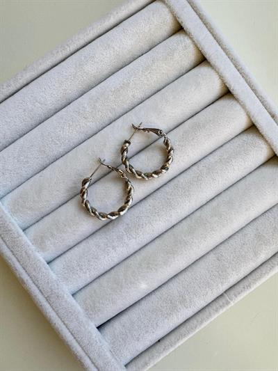 Özel Seri Silver Küpe Örgü Küpe