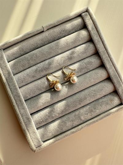 Özel Seri Taşlı İncili Küpe