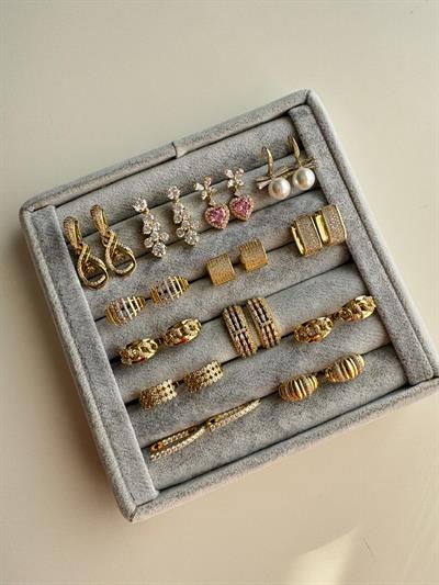 Özel Seri Taşlı Mekik Küpe